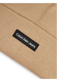 Calvin Klein Czapka Inst Patch K50K512142 Beżowy. Kolor: beżowy. Materiał: materiał, bawełna