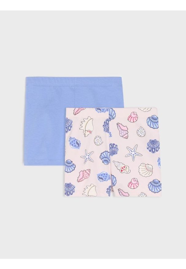 Sinsay - Krótkie legginsy 2 pack - wielobarwny. Długość: krótkie