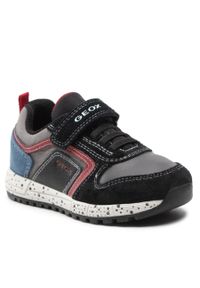 Sneakersy Geox B Alben B. C B043CC 022FU C0260 S Black/Dk Red. Kolor: czarny. Materiał: skóra, zamsz #1