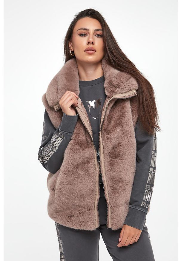 Pinko - Kamizelka damska futrzana Deyn PINKO. Materiał: futro