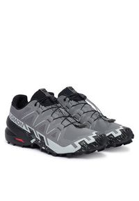 salomon - Salomon Buty do biegania Speedcross 6 Wide L41744100 Szary. Kolor: szary. Materiał: materiał. Model: Salomon Speedcross #5