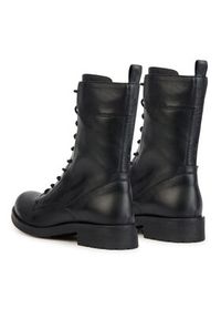 Geox Botki D Rawelle D366RA 000TU C9999 Czarny. Kolor: czarny. Materiał: skóra