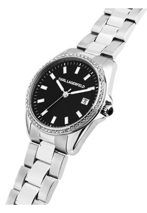 Karl Lagerfeld - KARL LAGERFELD Zegarek R0553101511 Srebrny. Kolor: srebrny