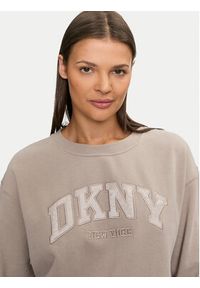 DKNY Sport Bluza DP4T9809 Beżowy Regular Fit. Kolor: beżowy. Materiał: syntetyk, bawełna. Styl: sportowy #2