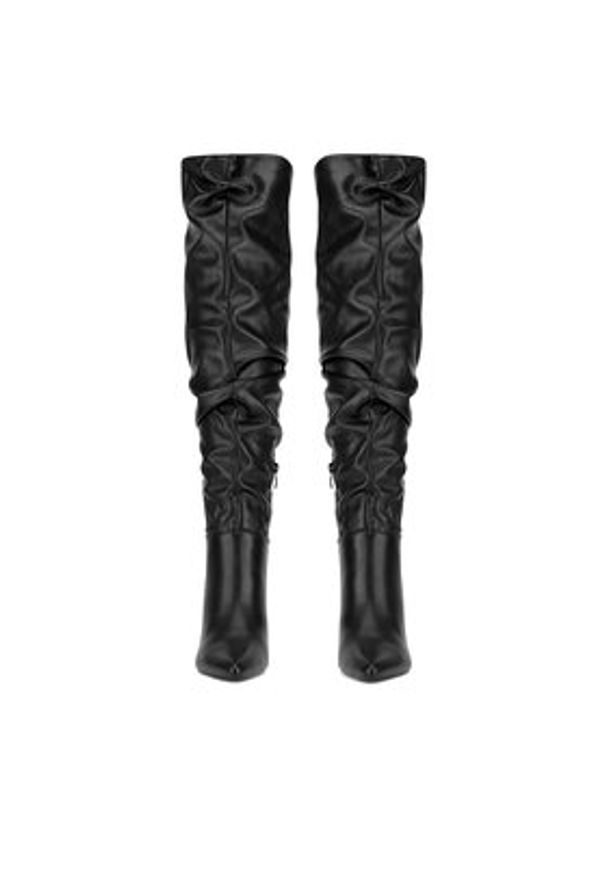 DeeZee Kozaki HY197-12 Czarny. Kolor: czarny. Materiał: materiał