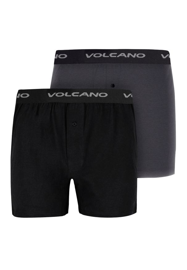 Volcano - Bokserki z logo U-FREE. Materiał: elastan, bawełna, materiał. Wzór: melanż, napisy