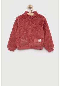 United Colors of Benetton bluza dziecięca kolor różowy. Okazja: na co dzień. Typ kołnierza: kaptur. Kolor: różowy. Styl: casual #1