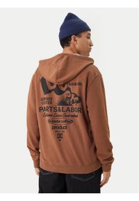 DC Shoes Bluza Parts Dep EDYSF03257 Brązowy Regular Fit. Kolor: brązowy. Materiał: bawełna #1