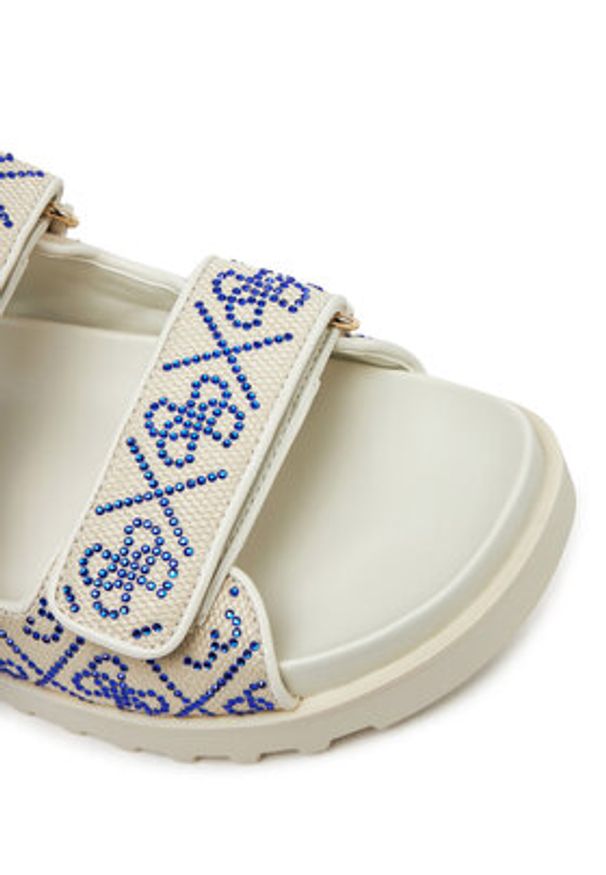 Guess Klapki FLJFDZ FAB19 Écru. Materiał: skóra