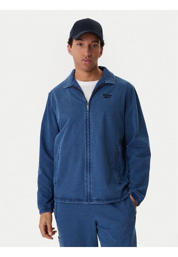 Reebok Bluza Aldridge RK25542CCM Niebieski Regular Fit. Kolor: niebieski. Materiał: bawełna