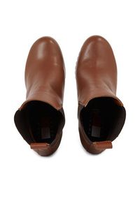 Tommy Jeans Botki Tjw New Ess High Heel Boot EN0EN02439 Brązowy. Kolor: brązowy