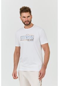 Guess - GUESS Biały t-shirt Box Logo. Kolor: biały #3