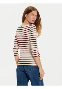TOMMY HILFIGER - Tommy Hilfiger Bluzka New Cody WW0WW40589 Beżowy Slim Fit. Kolor: beżowy. Materiał: bawełna #3