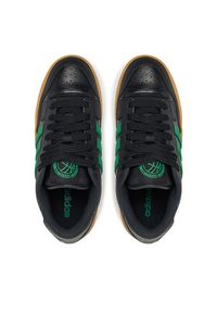 Adidas - adidas Buty do koszykówki Rapid Court Low JR3179 Czarny. Kolor: czarny. Materiał: skóra. Sport: koszykówka