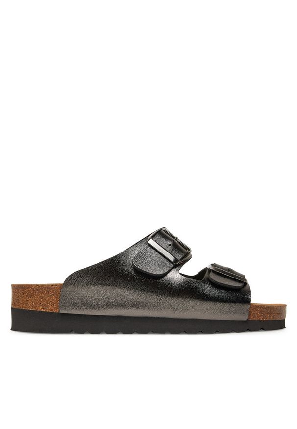 Klapki Grünland. Kolor: szary