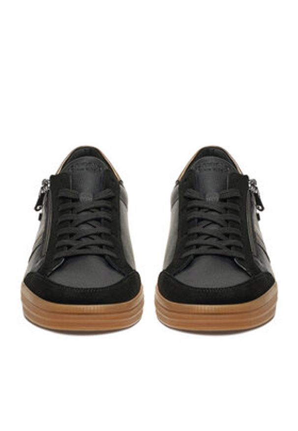 Remonte Sneakersy D2C04-03 Czarny. Kolor: czarny. Materiał: skóra, syntetyk