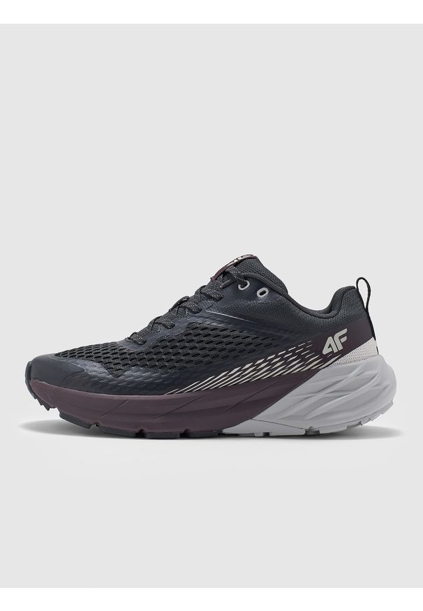 4f - 4F Niskie sneakersy SPEED HIKER męskie - fioletowe 45. Okazja: na spacer, na co dzień. Kolor: fioletowy. Materiał: materiał, guma. Szerokość cholewki: normalna. Sport: turystyka piesza