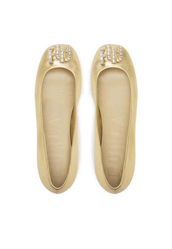 Furla Baleriny Ballet Ballerina YJ02BAL 5R0000 2613S Złoty. Kolor: złoty. Materiał: skóra