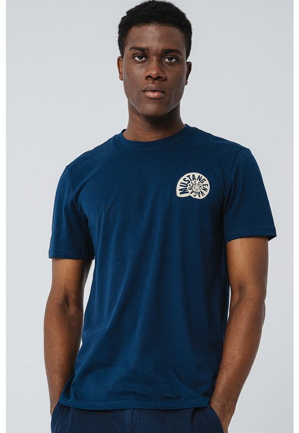 Męski T-Shirt Mustang Style Austin Dress Blues 1016489 5334