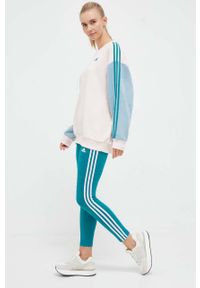 Adidas - adidas bluza damska kolor różowy wzorzysta. Kolor: różowy. Materiał: materiał. Styl: klasyczny #2