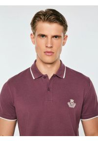 Big-Star - koszulka męska polo bordowa seller 604. Typ kołnierza: polo. Kolor: czerwony. Materiał: bawełna, sztruks, jeans, dzianina. Wzór: haft. Sezon: jesień. Styl: sportowy, elegancki, klasyczny #5