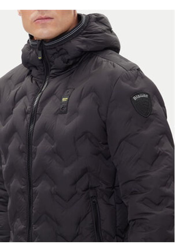 Blauer Kurtka puchowa 25WBLUC03233 Czarny Regular Fit. Kolor: czarny. Materiał: syntetyk