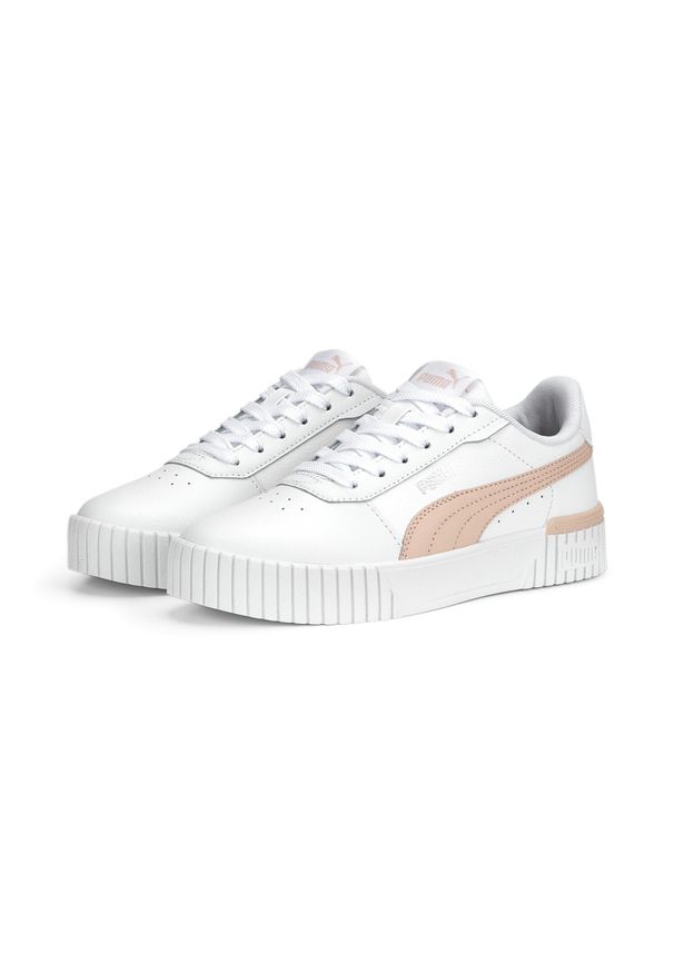 Buty do chodzenia damskie Puma Carina 2.0 JR. Kolor: biały, wielokolorowy, różowy, szary. Sezon: lato. Sport: turystyka piesza