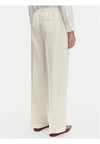 Marella Spodnie materiałowe Alloro 2613131115 Écru Regular Fit. Kolor: kremowy. Materiał: len #5