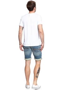 Mustang - SPODENKI MUSTANG Chicago Short DENIM BLUE 1007754 5000 103. Materiał: denim #4