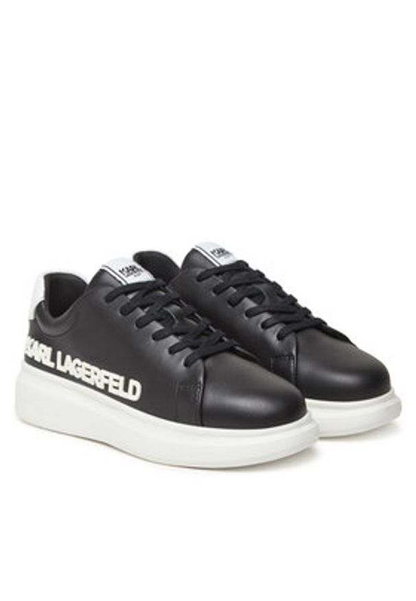 Karl Lagerfeld Kids Sneakersy Z30381 S Czarny. Kolor: czarny. Materiał: skóra