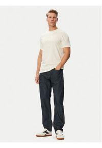 Karl Lagerfeld - KARL LAGERFELD T-Shirt 755040 563225 Biały Regular Fit. Typ kołnierza: dekolt w karo. Kolor: biały. Materiał: bawełna #4