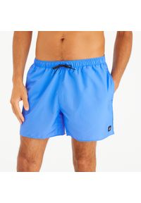 OLAIAN - Spodenki surfingowe krótkie męskie Olaian 100 15" Hendaia Pockets. Kolor: niebieski. Materiał: materiał, poliester. Długość: krótkie. Styl: sportowy