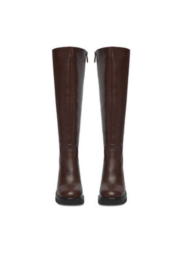 Nine West Kozaki CEO-HALA-01 Brązowy. Kolor: brązowy. Materiał: materiał