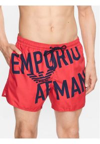 Emporio Armani Underwear Szorty kąpielowe 211740 3R424 21875 Czerwony Regular Fit. Kolor: czerwony. Materiał: syntetyk