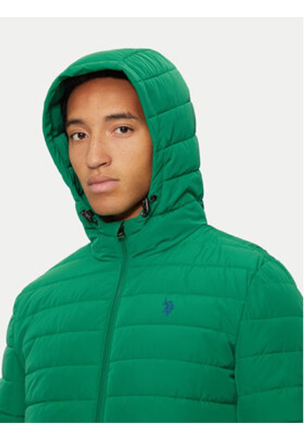 U.S. Polo Assn. Kurtka zimowa MUP3600 Zielony Regular Fit. Typ kołnierza: polo. Kolor: zielony. Materiał: syntetyk. Sezon: zima