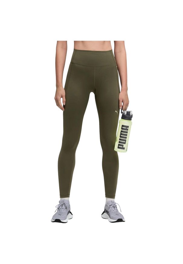 Rajstopy Puma W Cloudspun Tight - Hw Fl, Dla obu płci. Kolor: zielony. Materiał: poliester, materiał. Sport: fitness