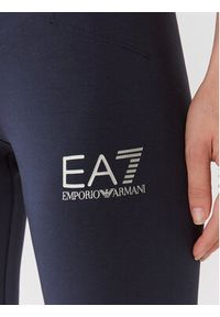 EA7 Emporio Armani Legginsy 8NTP68 TJ01Z 1554 Granatowy Regular Fit. Kolor: niebieski. Materiał: bawełna #5