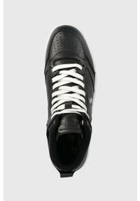 Polo Ralph Lauren sneakersy skórzane Polo Crt kolor czarny 809877680002. Nosek buta: okrągły. Zapięcie: sznurówki. Kolor: czarny. Materiał: skóra #5