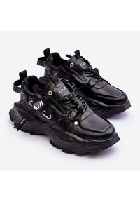 Buty Sportowe Sneakersy GOE MM2N4014 Czarne. Zapięcie: sznurówki. Kolor: czarny. Materiał: skóra #2