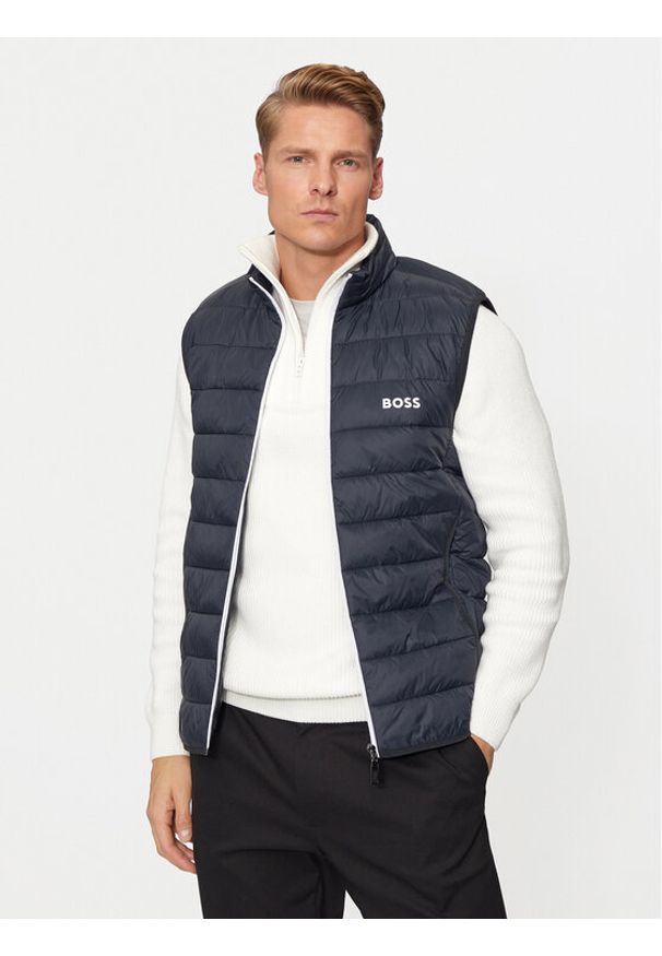 BOSS Bezrękawnik V_Thor 50472473 Granatowy Regular Fit. Kolor: niebieski. Materiał: syntetyk. Długość rękawa: bez rękawów