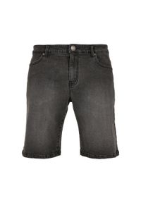 Urban Classics - Męskie Spodenki Jeansowe O Luźnym Kroju. Kolor: brązowy, zielony, wielokolorowy. Materiał: jeans. Sport: turystyka piesza
