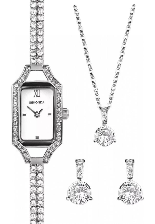 Zegarek damski Sekonda 49055 srebrny. Kolor: srebrny