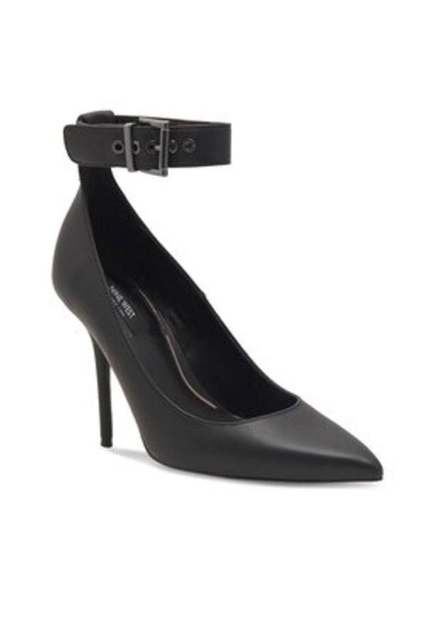 Nine West Szpilki SJ1487-2 Czarny. Kolor: czarny. Materiał: skóra. Obcas: na szpilce