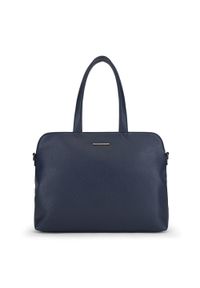 Wittchen - damska torba na laptopa 14" elegancka. Kolor: niebieski. Materiał: skóra ekologiczna. Styl: elegancki #2