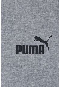 Puma - Spodnie. Kolor: szary. Materiał: dzianina. Wzór: nadruk #2