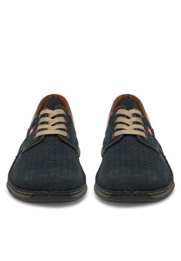 Rieker Półbuty CEO-05207-15 Granatowy. Kolor: niebieski. Materiał: nubuk, skóra