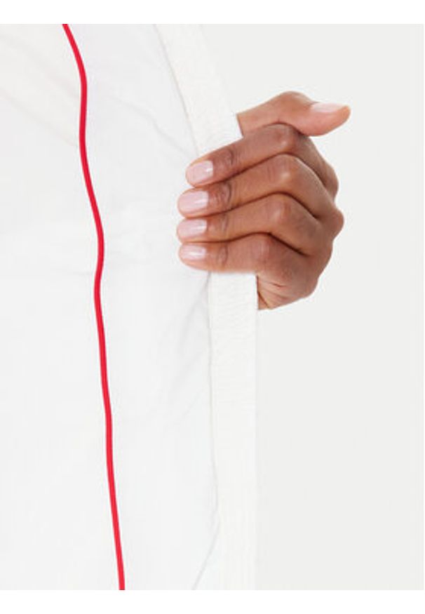 Tommy Jeans Kurtka puchowa Basic DW0DW18312 Biały Slim Fit. Kolor: biały. Materiał: syntetyk