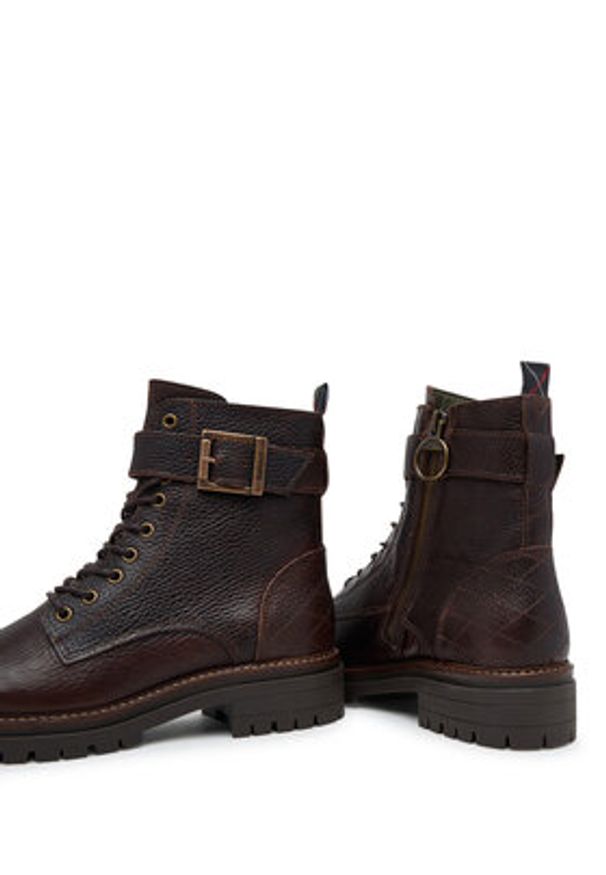 Barbour Trzewiki Heidi LFO0637BR96 Brązowy. Kolor: brązowy. Materiał: skóra