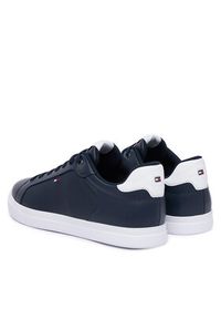TOMMY HILFIGER - Tommy Hilfiger Sneakersy Icon Court FM0FM05946 Granatowy. Kolor: niebieski. Materiał: skóra #6