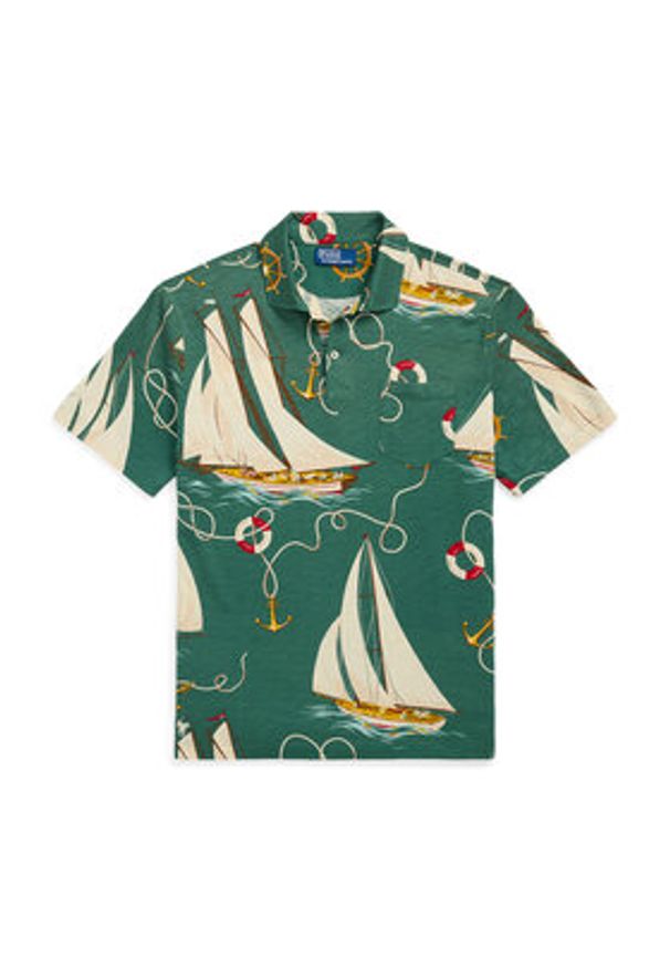 Polo Ralph Lauren Polo 710971786001 Zielony Classic Fit. Typ kołnierza: polo. Kolor: zielony. Materiał: bawełna